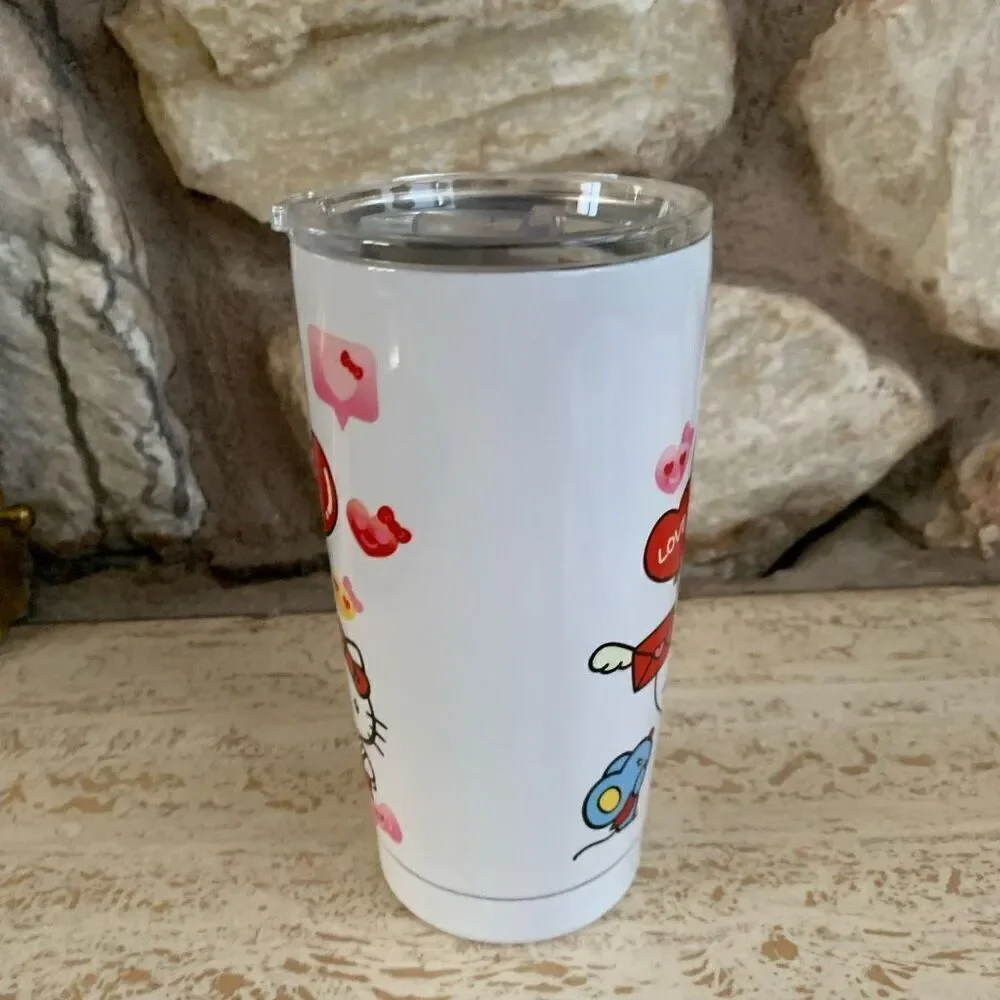 Hello Kitty Valentines day stainless steel tumbler
